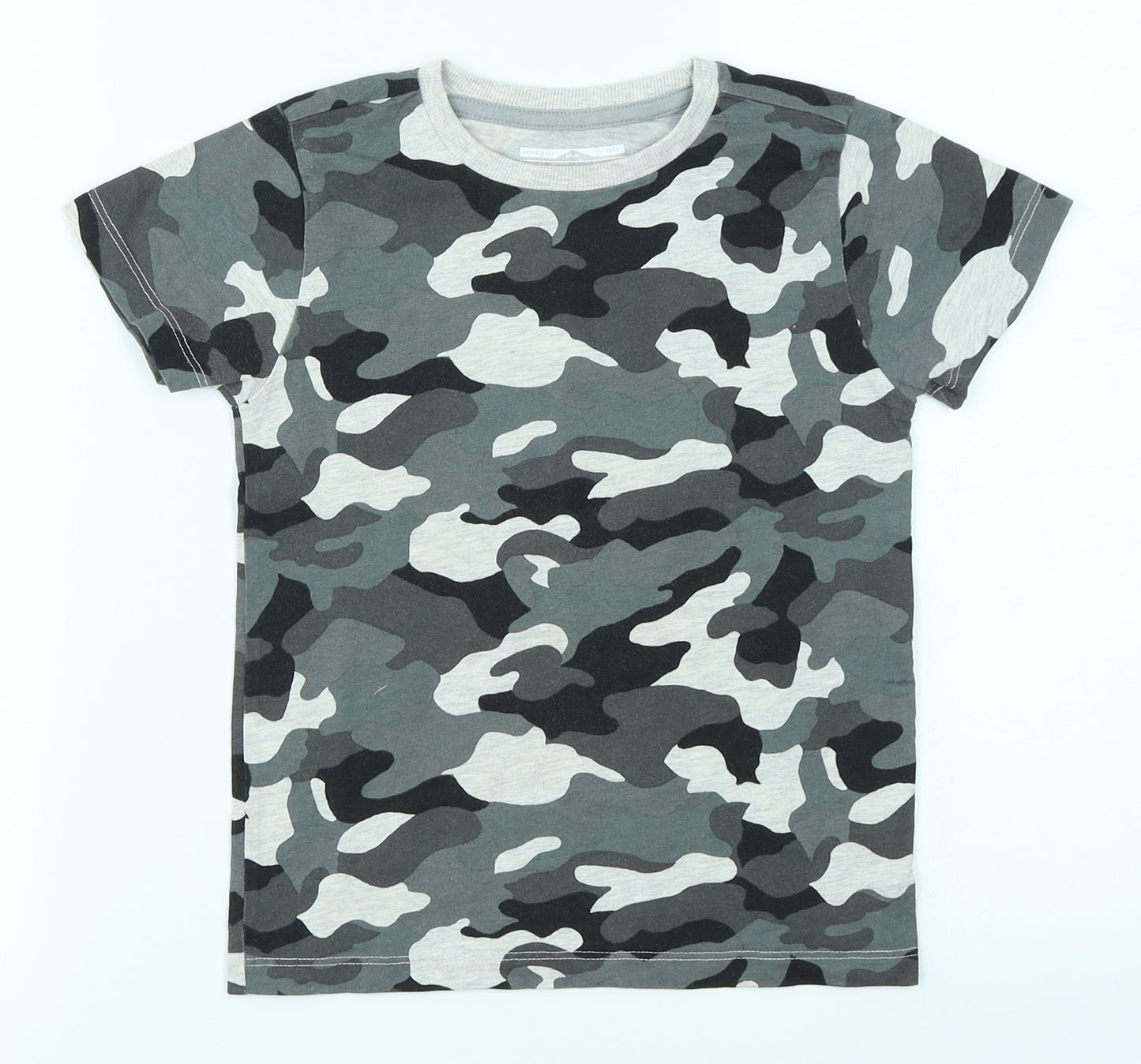 NEXT Boys Grey Camouflage  Basic T-Shirt Size 4-5 Years