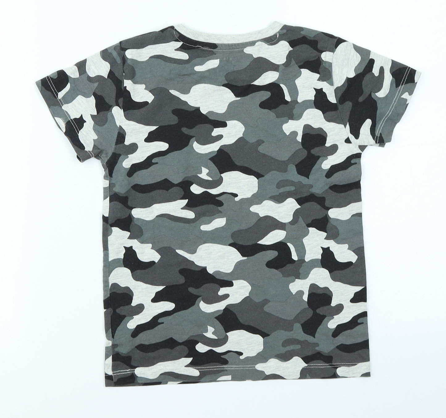 NEXT Boys Grey Camouflage  Basic T-Shirt Size 4-5 Years