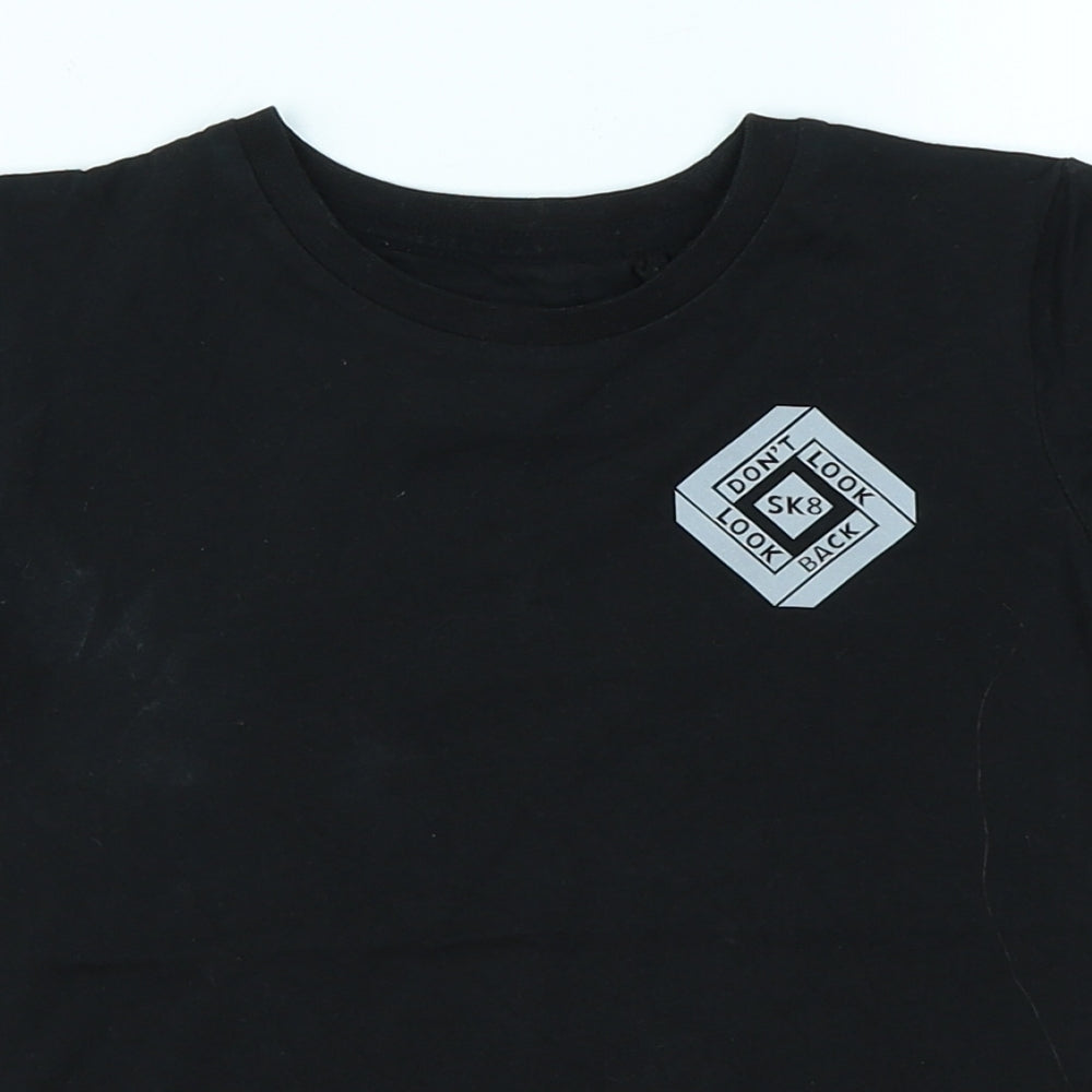 TU Boys Black   Basic T-Shirt Size 4 Years