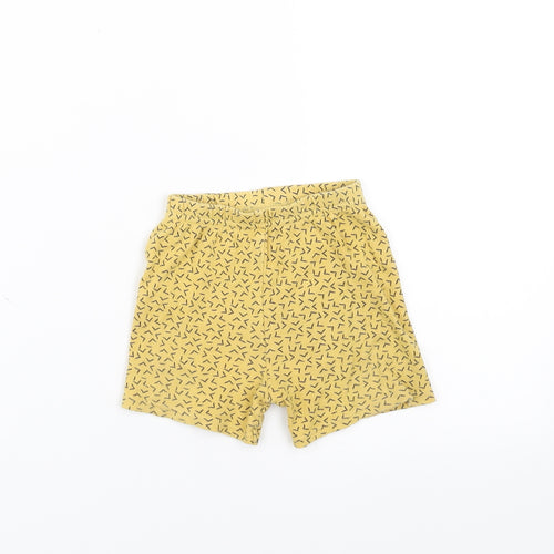 George Baby Yellow Geometric   Trousers Size 6-9 Months  - shorts