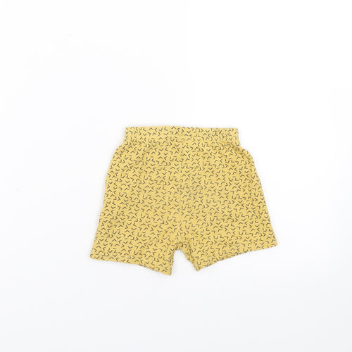 George Baby Yellow Geometric   Trousers Size 6-9 Months  - shorts