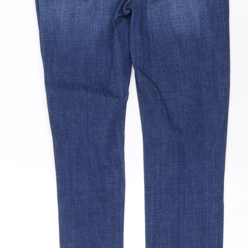 Topshop Womens Blue  Denim Skinny Jeans Size 26 in L29 in - Distressed