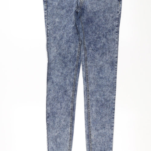 Yesyes Womens Blue  Denim Skinny Jeans Size 8 L32 in - Super Skinny