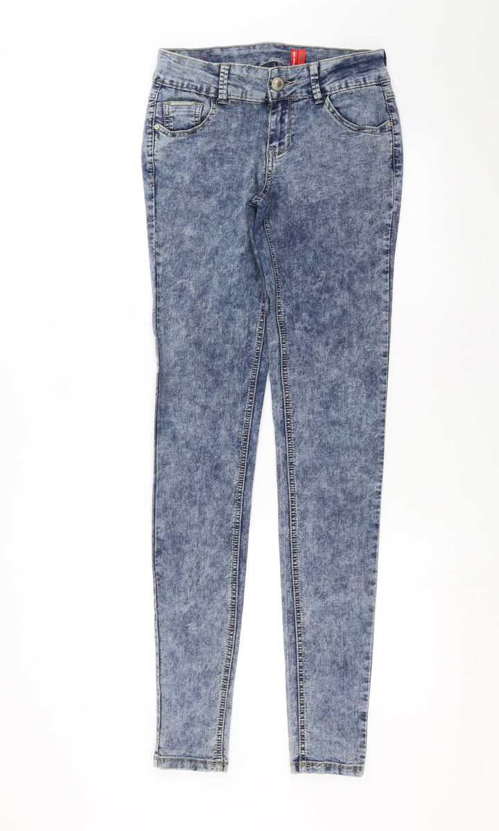 Yesyes Womens Blue  Denim Skinny Jeans Size 8 L32 in - Super Skinny