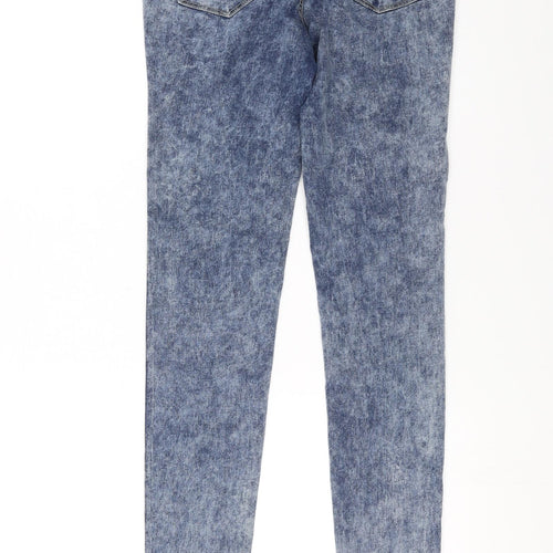 Yesyes Womens Blue  Denim Skinny Jeans Size 8 L32 in - Super Skinny