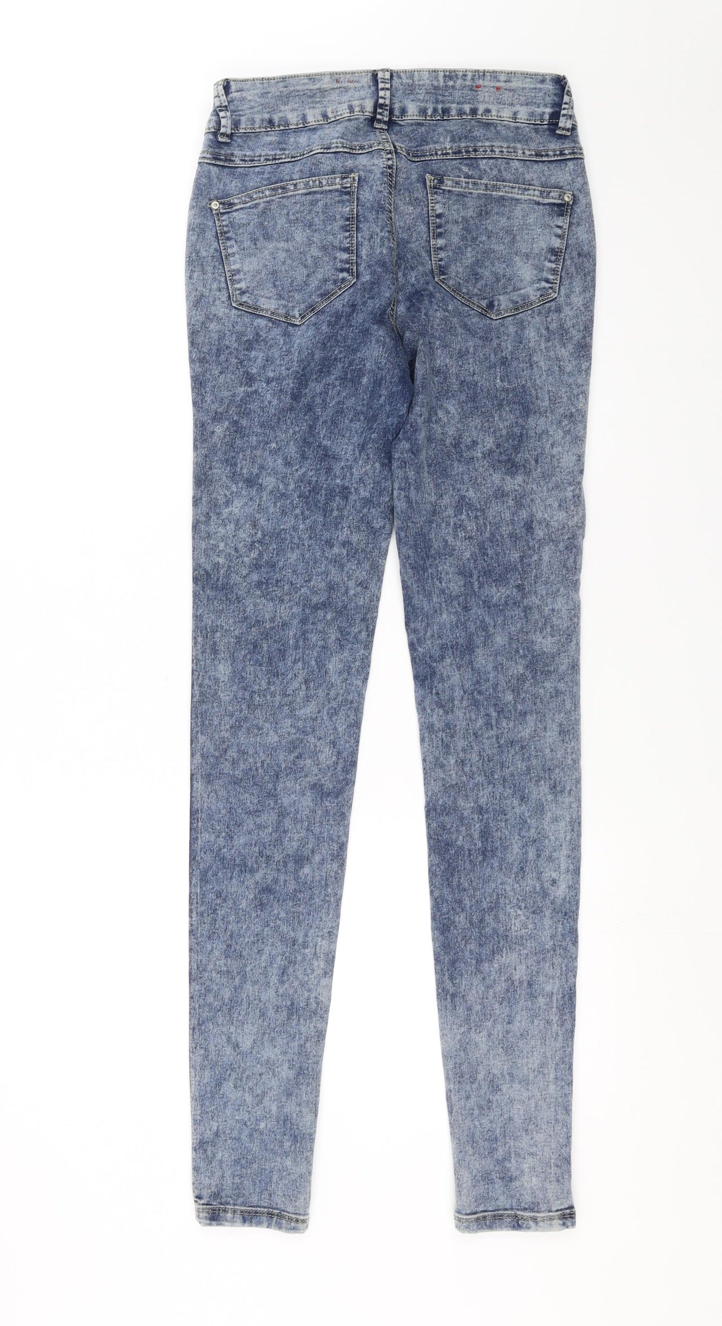 Yesyes Womens Blue  Denim Skinny Jeans Size 8 L32 in - Super Skinny