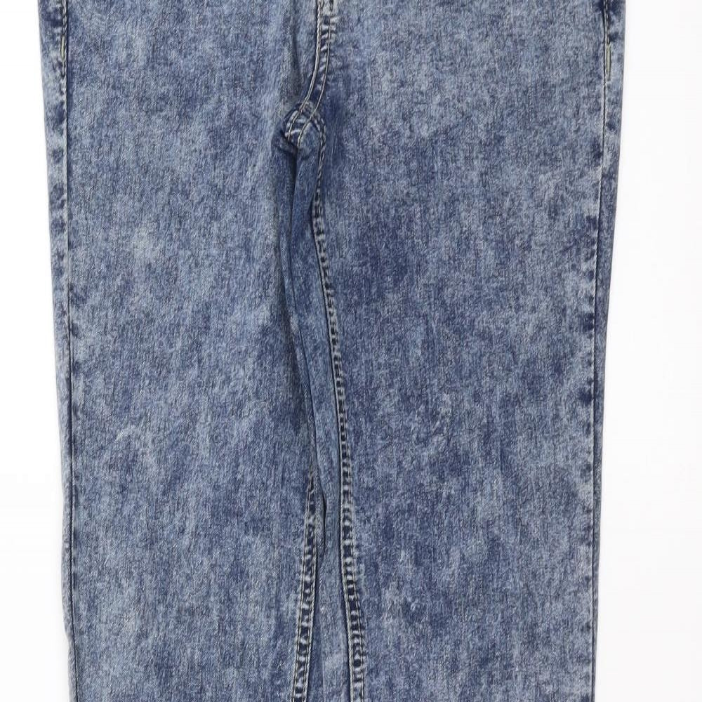 Yesyes Womens Blue  Denim Skinny Jeans Size 8 L32 in - Super Skinny
