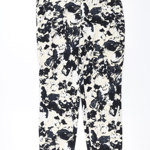 Papaya Womens Ivory Floral  Trousers  Size 10 L26 in