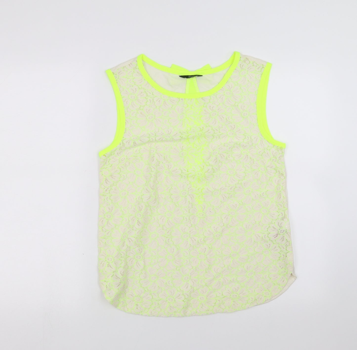 F&F Womens Green Floral  Basic Blouse Size 10
