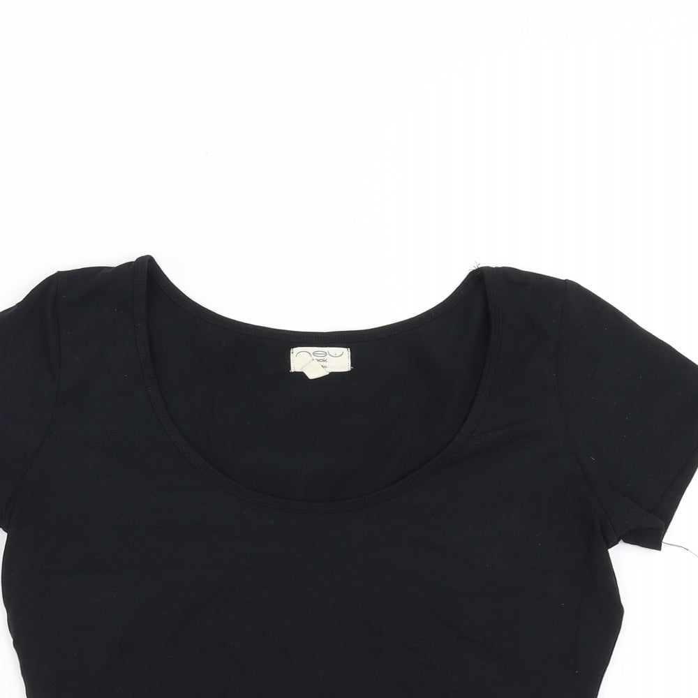 New Look Womens Black   Cropped T-Shirt Size 10