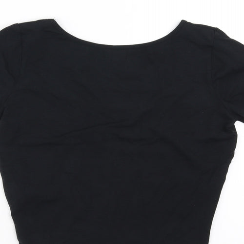 New Look Womens Black   Cropped T-Shirt Size 10