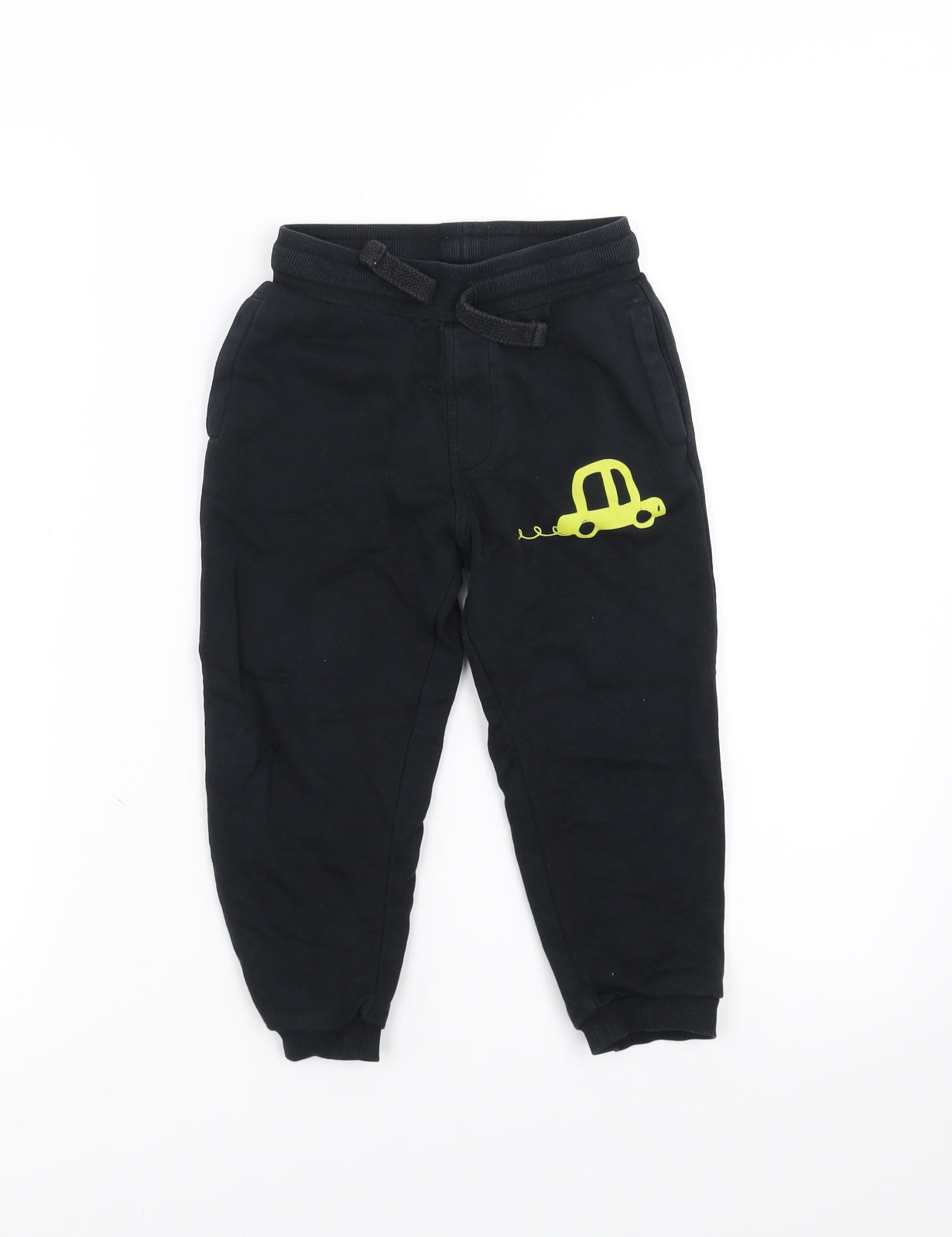 George Boys Black   Jogger Trousers Size 3-4 Years - car