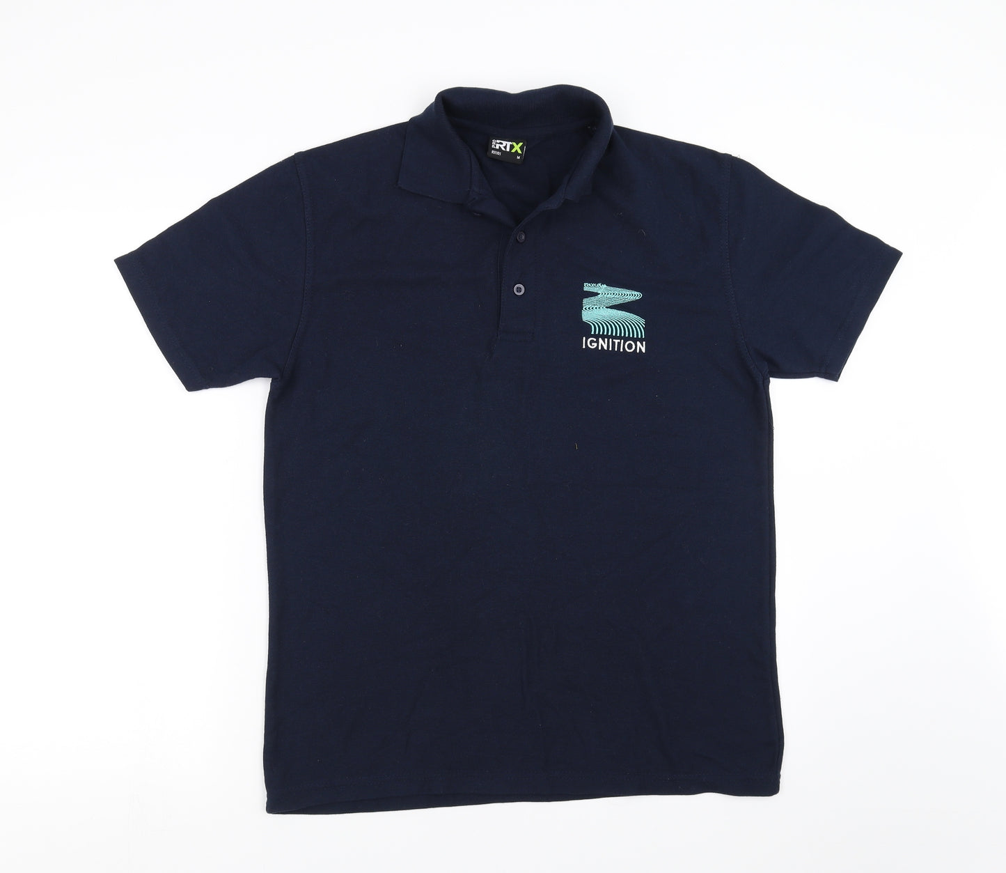 RTX Mens Blue    Polo Size M