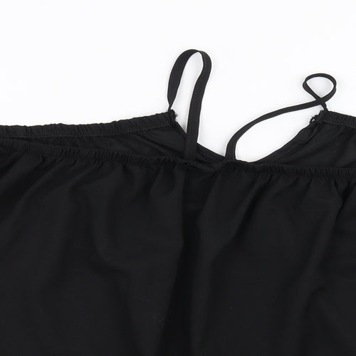 show lai Womens Black   Basic Blouse Size M