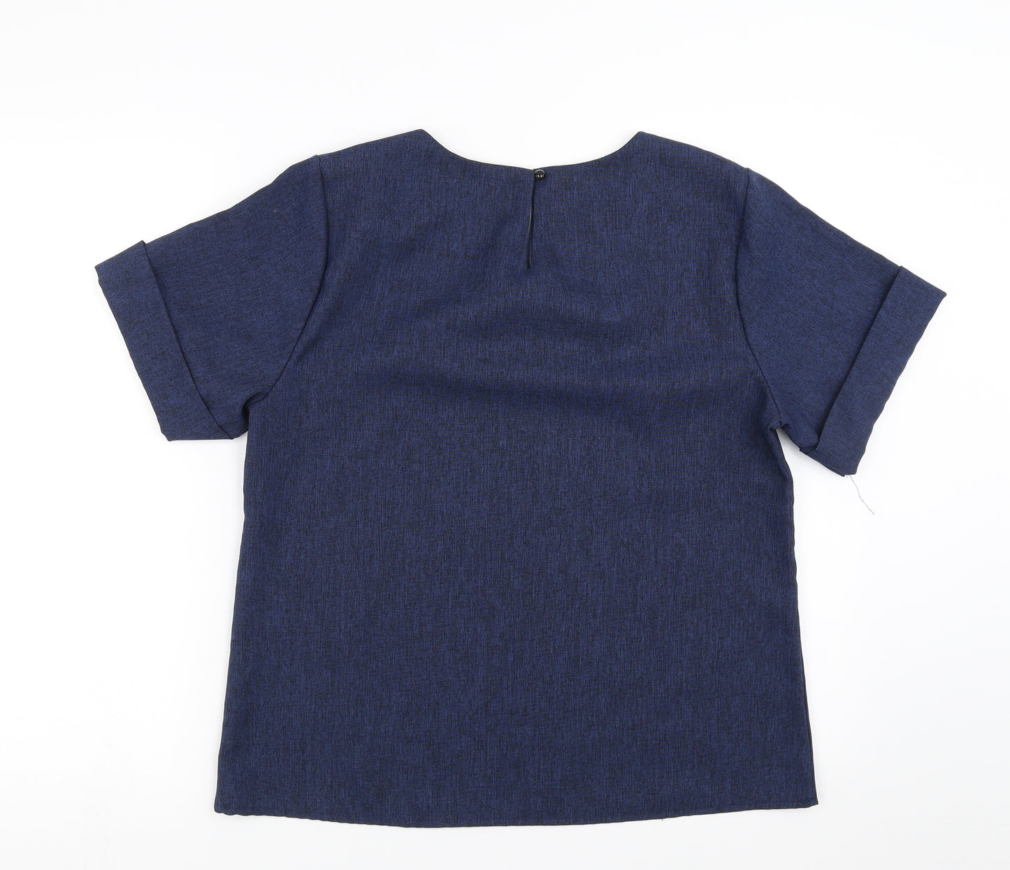li li womens clothing Womens Blue   Basic Blouse Size 3XL