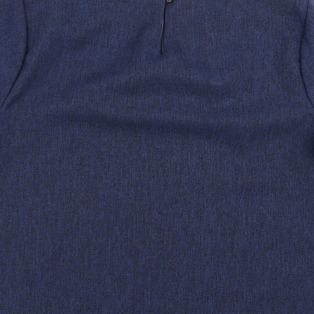 li li womens clothing Womens Blue   Basic Blouse Size 3XL