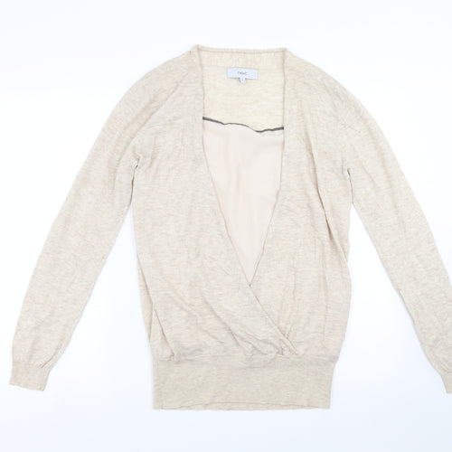 NEXT Womens Beige   Pullover Jumper Size 10  - under blouse detail
