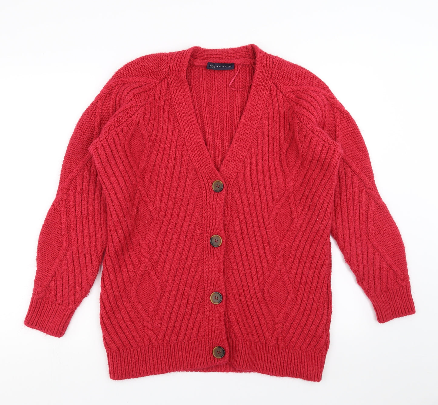 Marks and Spencer Womens Pink   Cardigan Jumper Size S