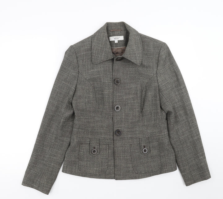NEXT Womens Brown Jacket Suit Jacket Size 12
