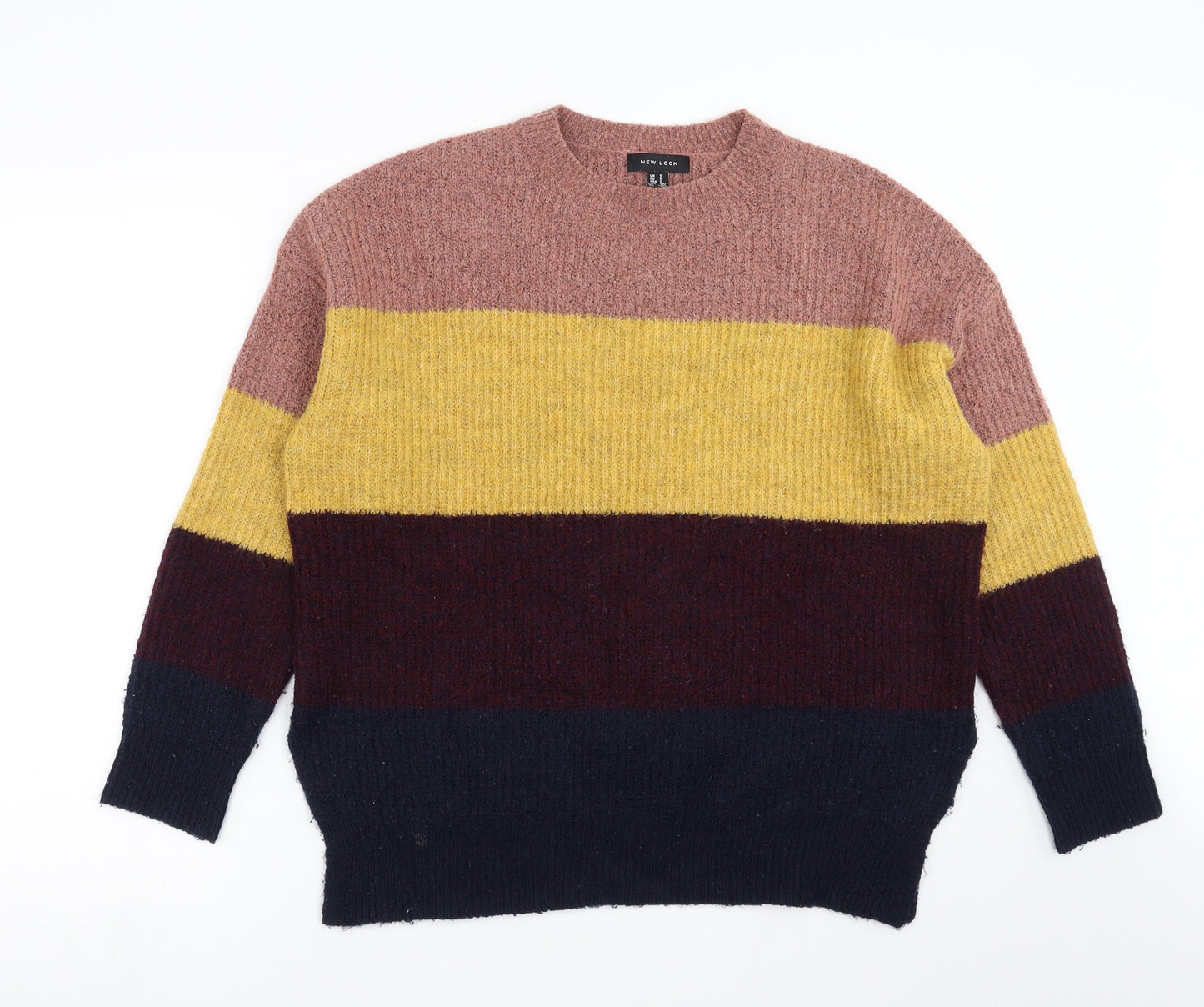 New Look Womens Multicoloured Striped  Pullover Jumper Size S
