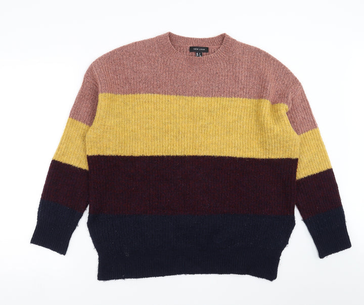 New Look Womens Multicoloured Striped  Pullover Jumper Size S