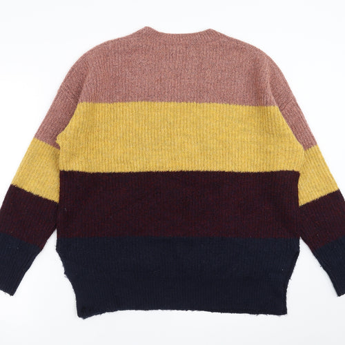 New Look Womens Multicoloured Striped  Pullover Jumper Size S
