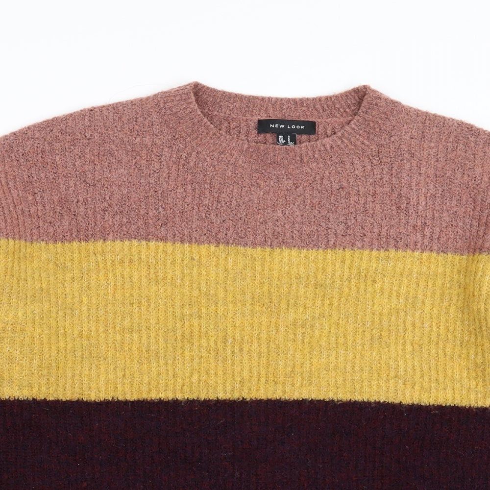 New Look Womens Multicoloured Striped  Pullover Jumper Size S