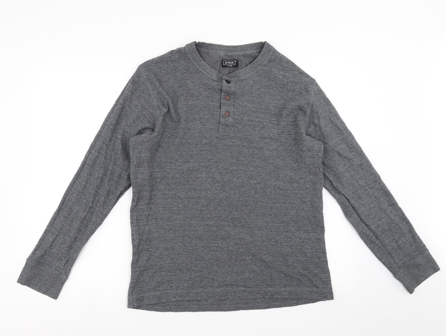 Avenue Mens Grey    T-Shirt Size XL