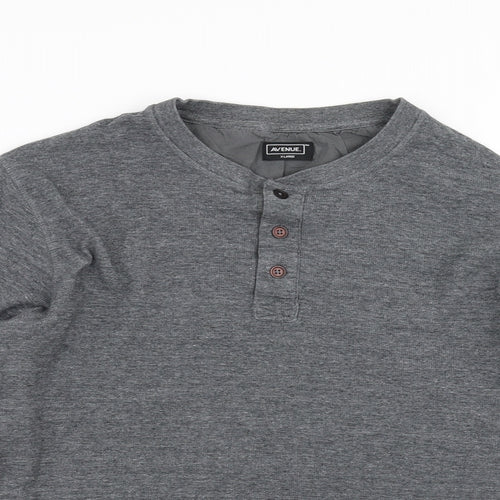 Avenue Mens Grey    T-Shirt Size XL