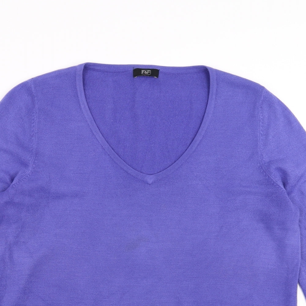 F&F Womens Purple   Pullover Jumper Size 16