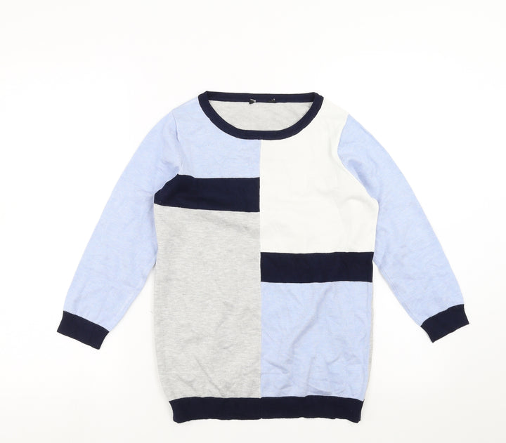 M&Co Womens Blue   Pullover Jumper Size 10