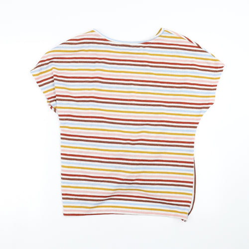 New Look Womens Multicoloured Striped  Pullover Jumper Size M  - Twist front