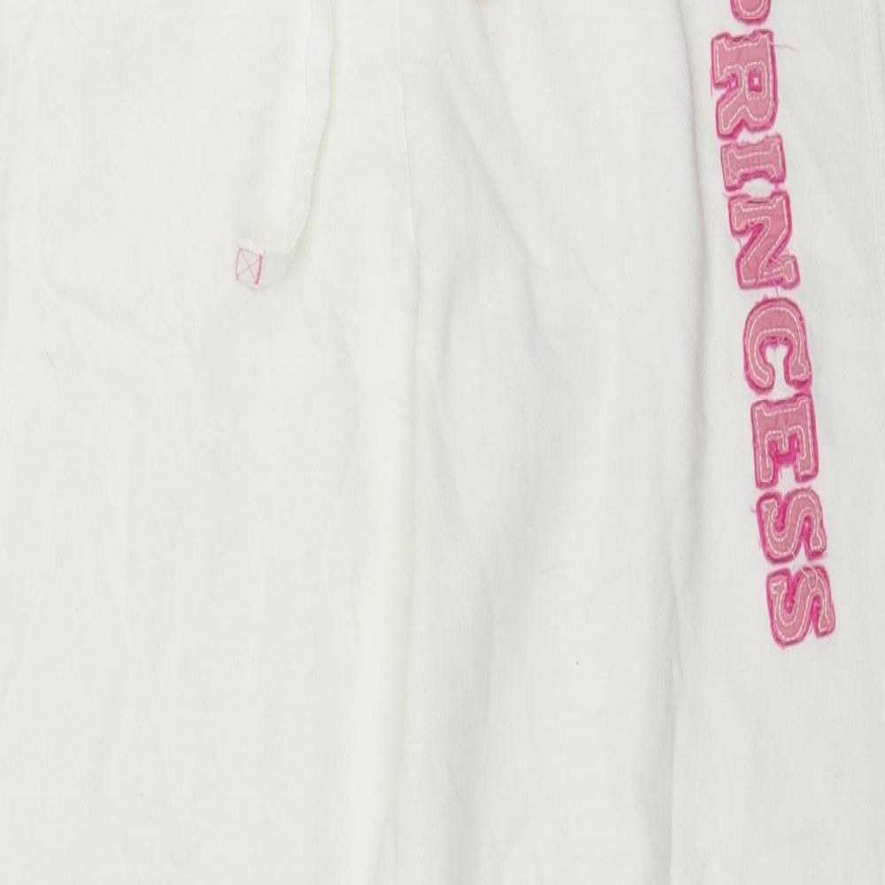 NEXT Womens White   Jogger Trousers Size 14 L30 in