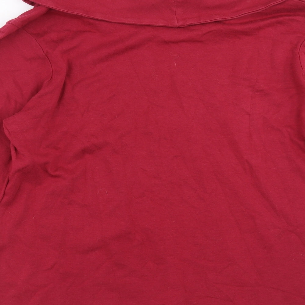 Cotton Traders Womens Pink   Basic T-Shirt Size 14