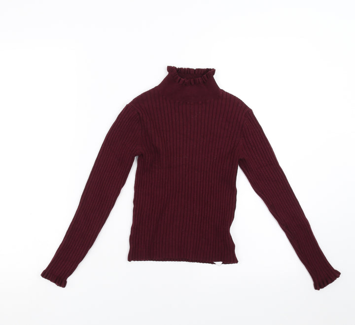 NEXT Girls Purple Pullover Jumper Size 8 Years