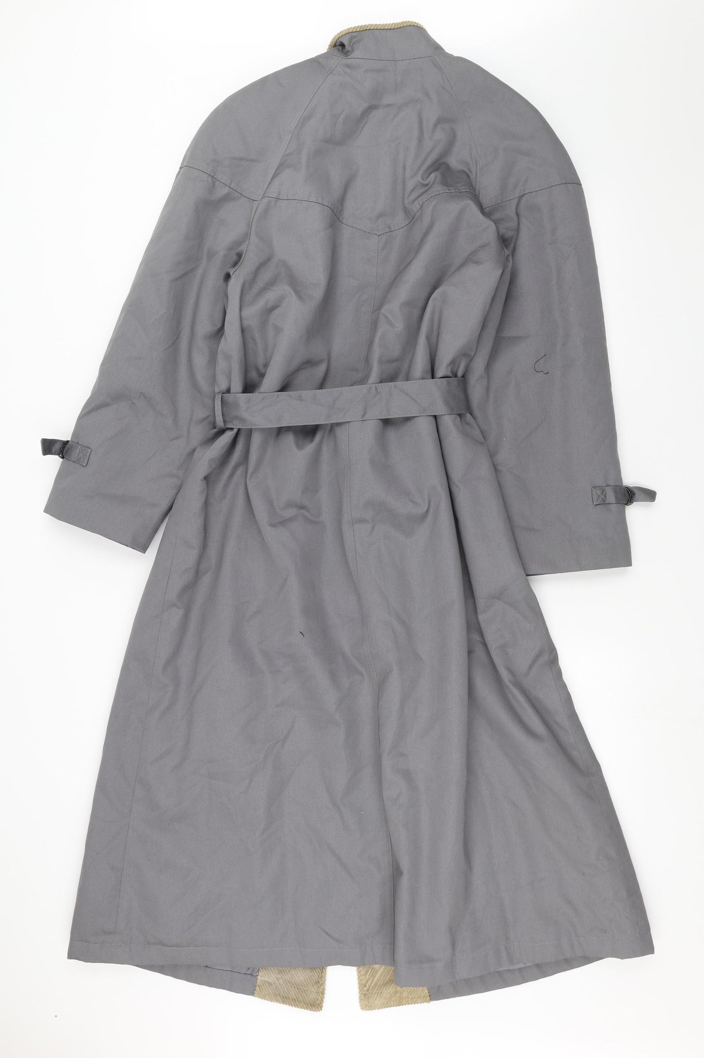 Telemac Womens Grey   Trench Coat Coat Size 10