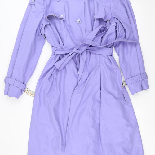 Dannimac Womens Purple   Trench Coat Coat Size 28
