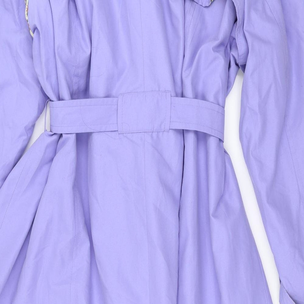 Dannimac Womens Purple   Trench Coat Coat Size 28