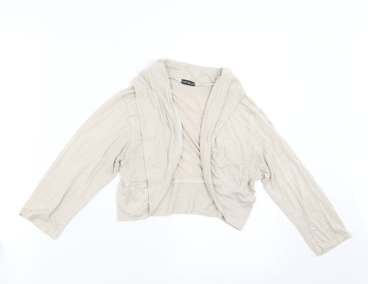 Kurt Muller Womens Beige Shrug Jumper Size S