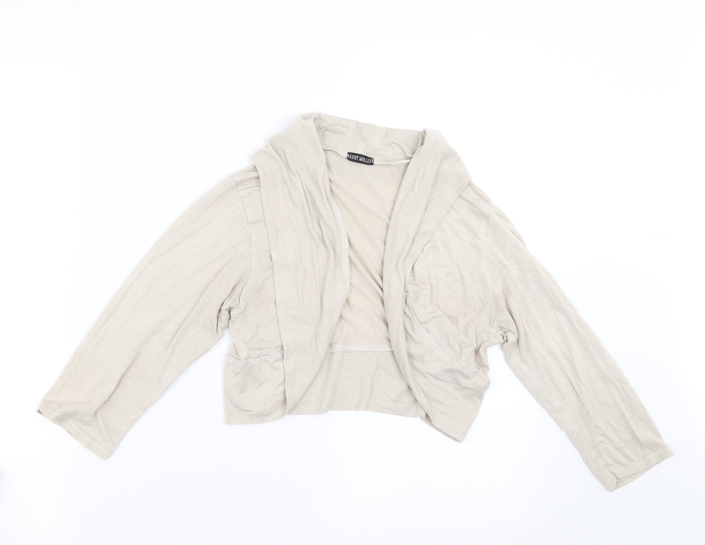 Kurt Muller Womens Beige   Shrug Jumper Size S