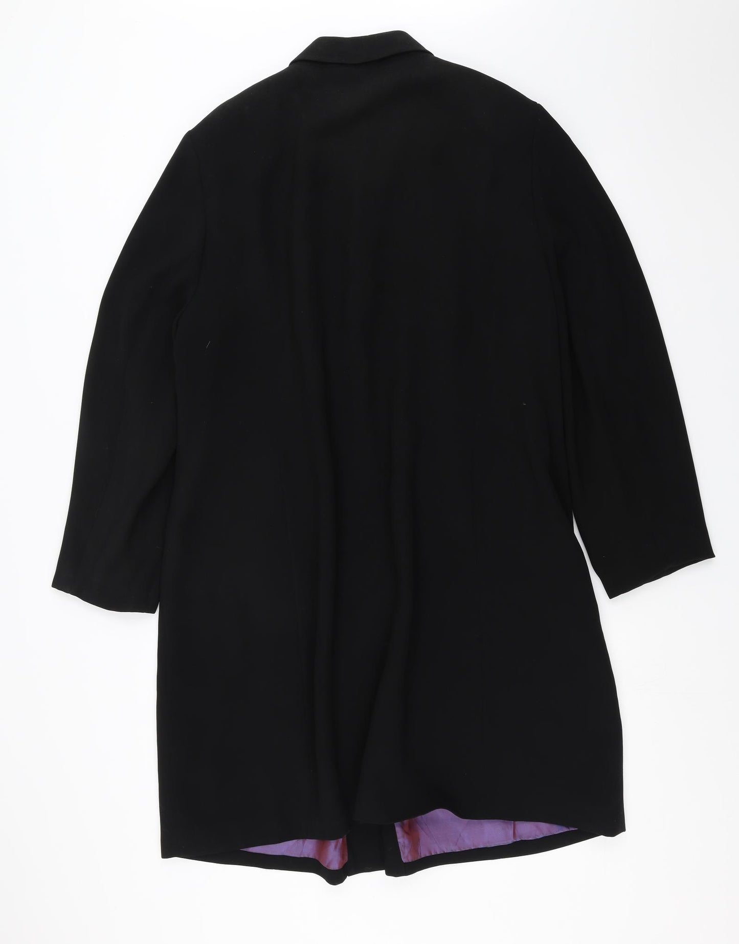 Anna Scholz Womens Black   Overcoat Jacket Size 22