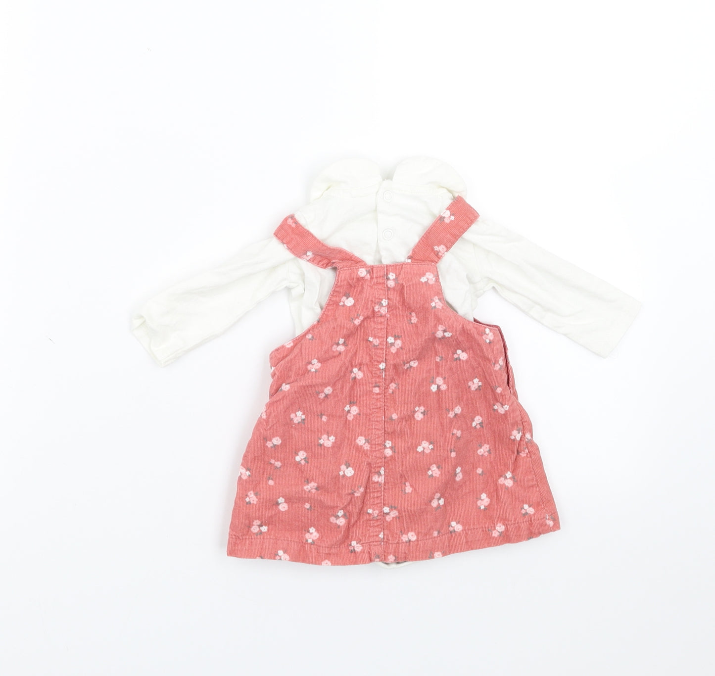 Sainsburys Girls Pink Floral  Dress Set Outfit/Set Size Newborn