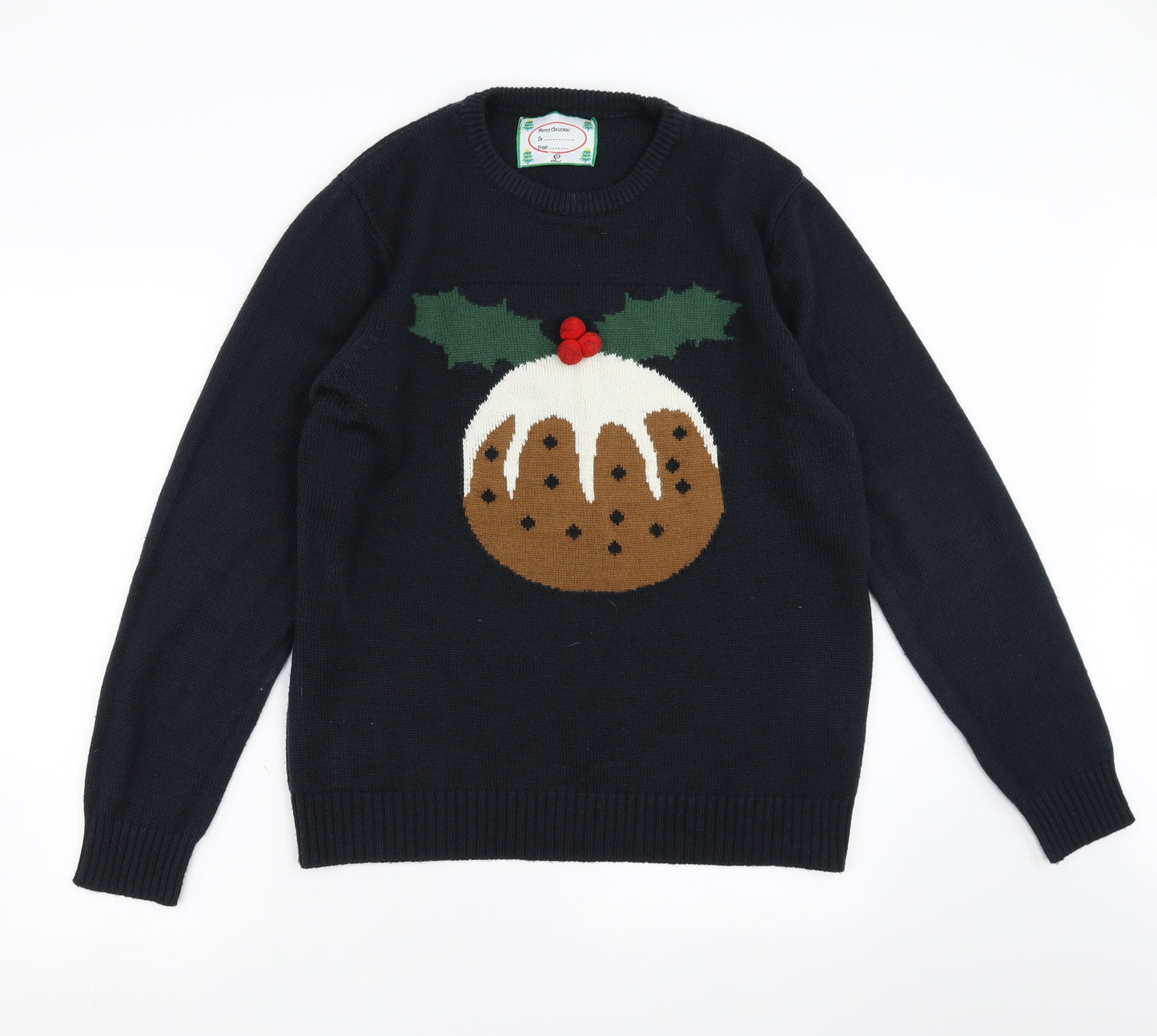 Cedar Wood State Mens Blue   Pullover Jumper Size L  - Christmas  Jumper