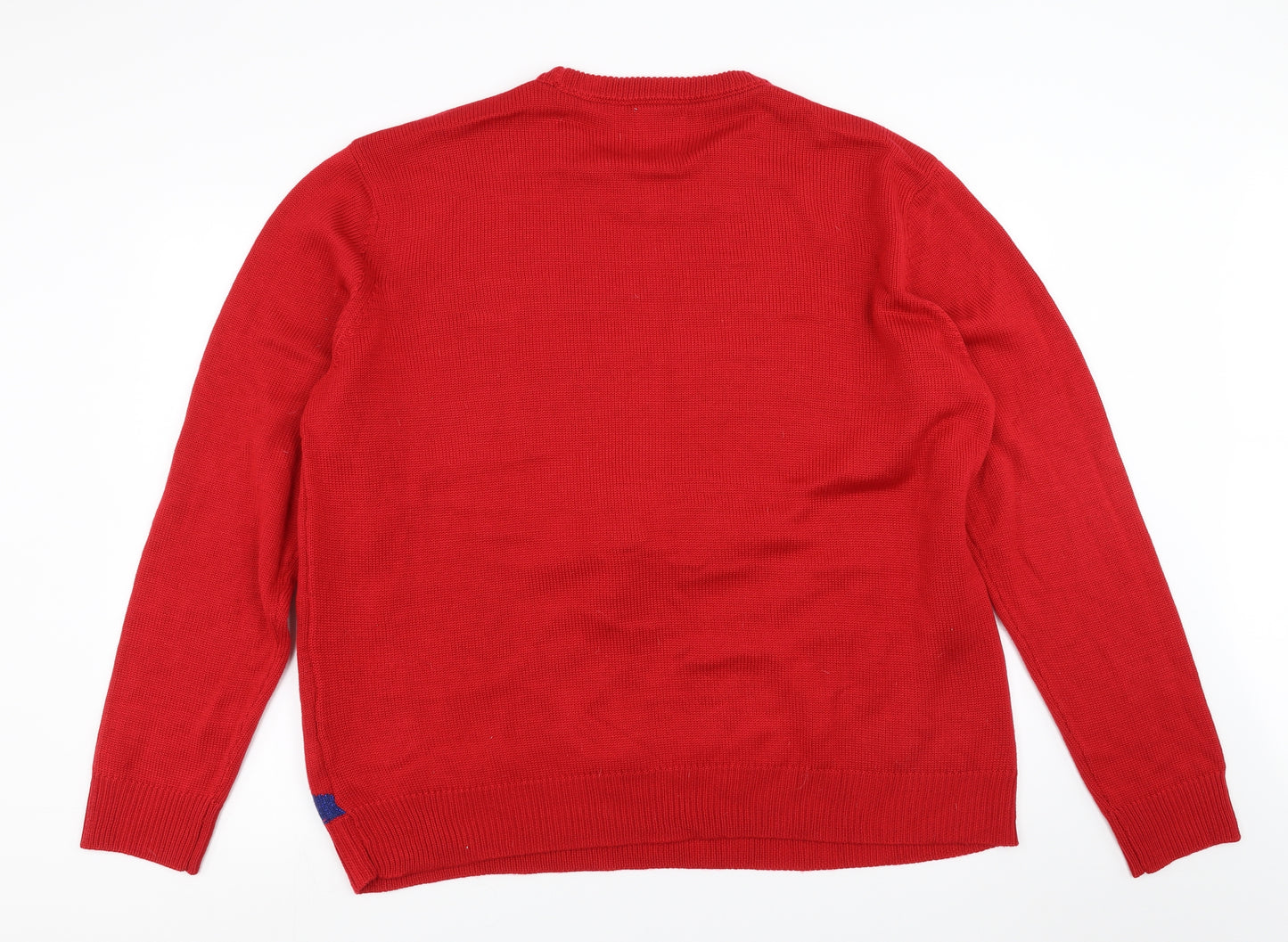 Nutmeg Mens Red   Pullover Jumper Size 2XL  - Christmas  Jumper