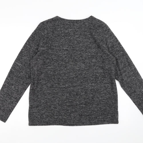 Sainsburys Womens Grey   Pullover Jumper Size 12  - lips