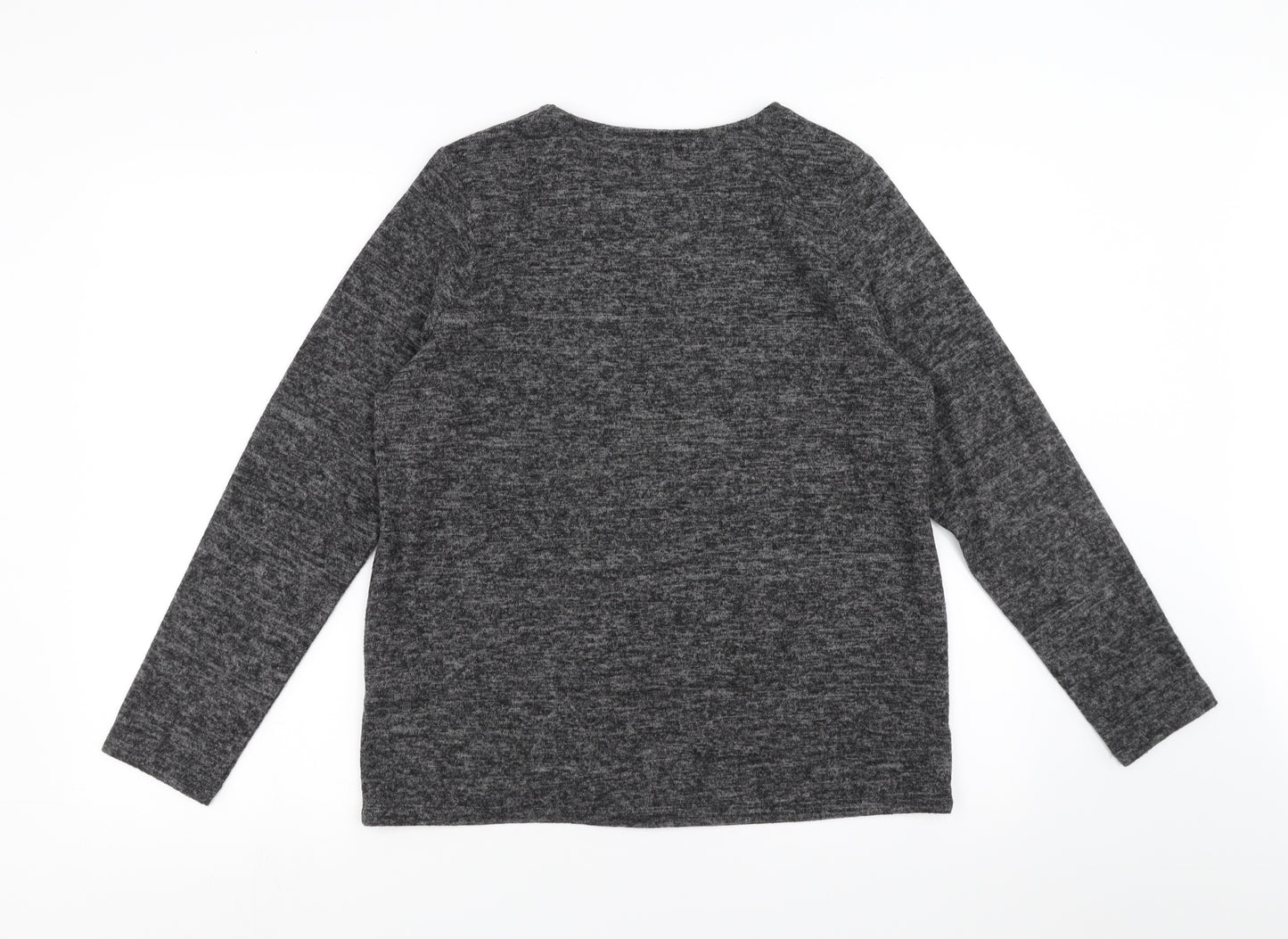 Sainsburys Womens Grey   Pullover Jumper Size 12  - lips