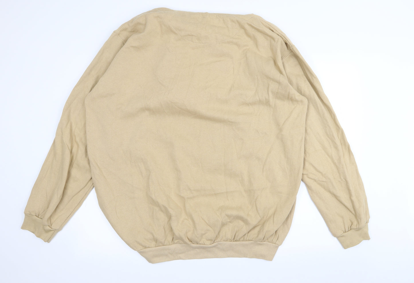 Club Sportif Mens Beige   Pullover Jumper Size 2XL