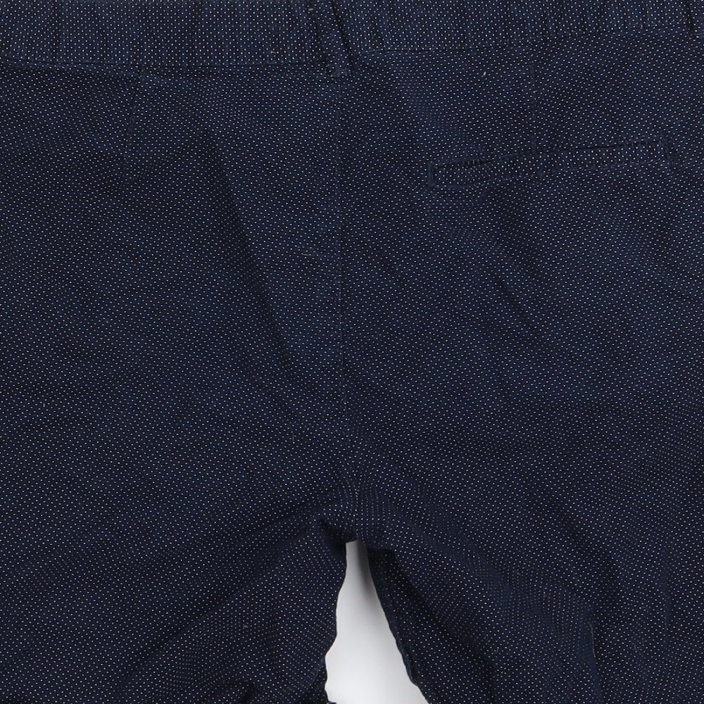 Primark Mens Blue Polka Dot  Chino Shorts Size 32 in