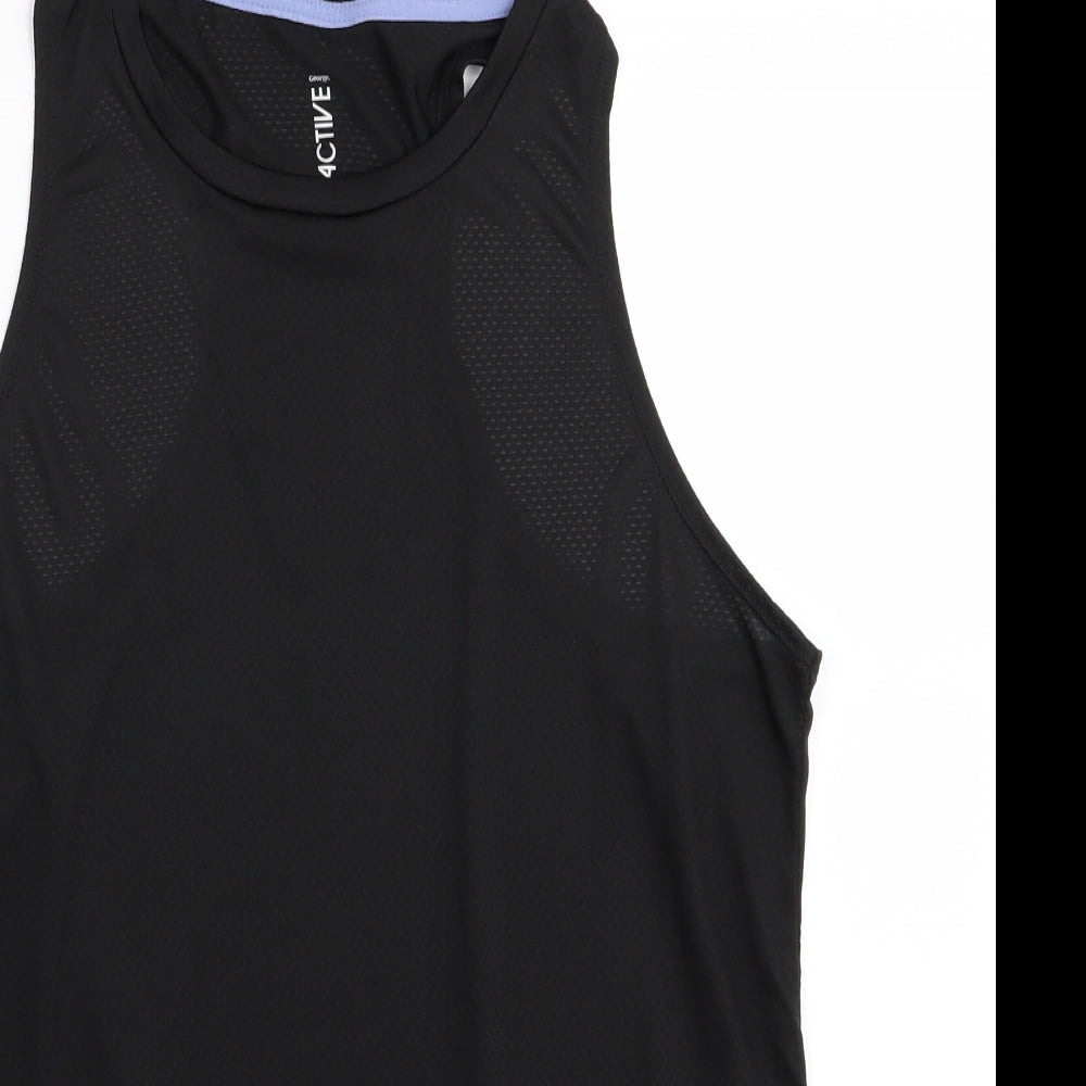 Asda George Womens Black   Basic Tank Size 12