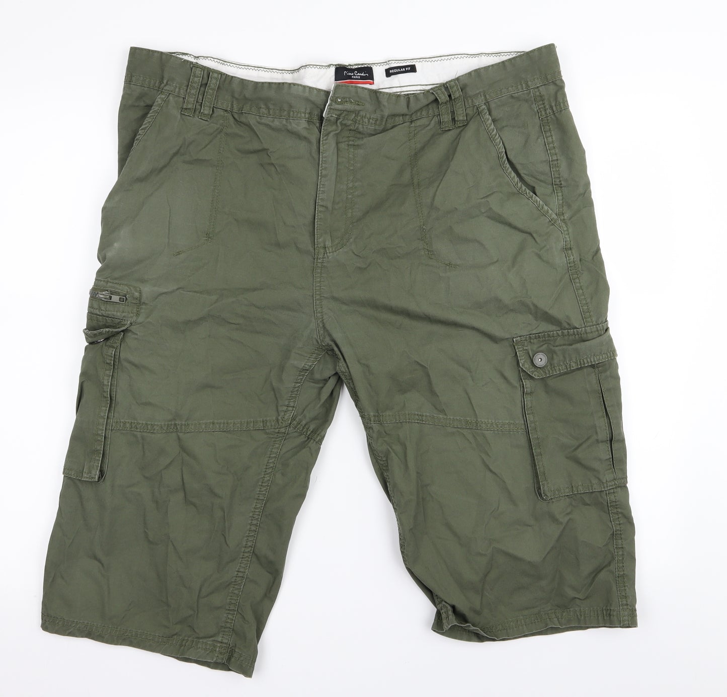 Pierre Cardin Mens Green   Cargo Shorts Size 2XL